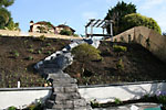 Guests enjoyed climbing up to the Japanese rock garden